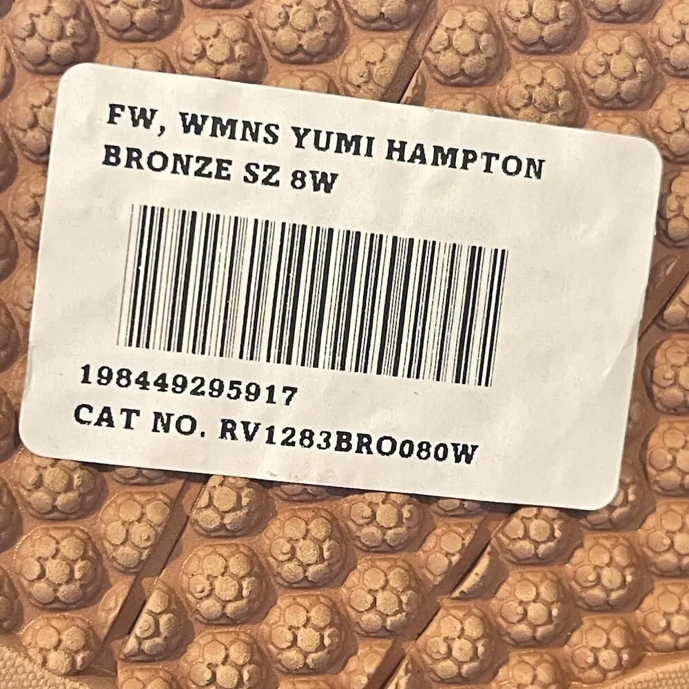 Revitalign Yumi Hampton Bronze Orthotic Thong Sandals Women’s 8W Comfort NWT - Picture 7 of 7